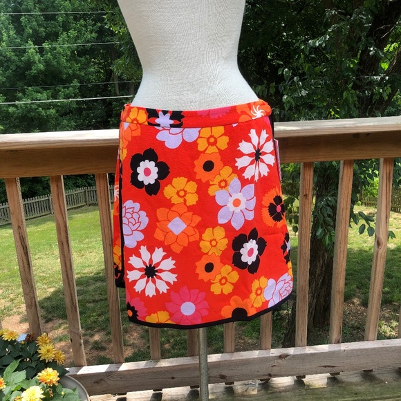 Victoria Beckham Dresses & Skirts - Victoria Beckham Orange Flower Skirt, NWT